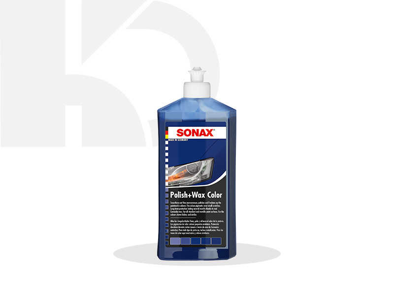  پولیش-واکس آبی سوناکس Sonax Polish+Wax Color Blue 500ml 296200 