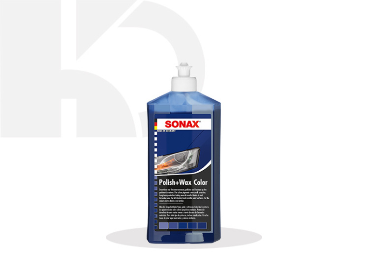 پولیش-واکس آبی سوناکس Sonax Polish+Wax Color Blue 500ml 296200