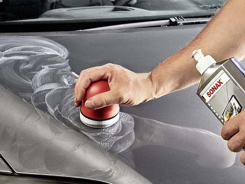  پولیش-واکس طوسی سوناکس Sonax Polish+Wax Color Gray 500ml 296300 