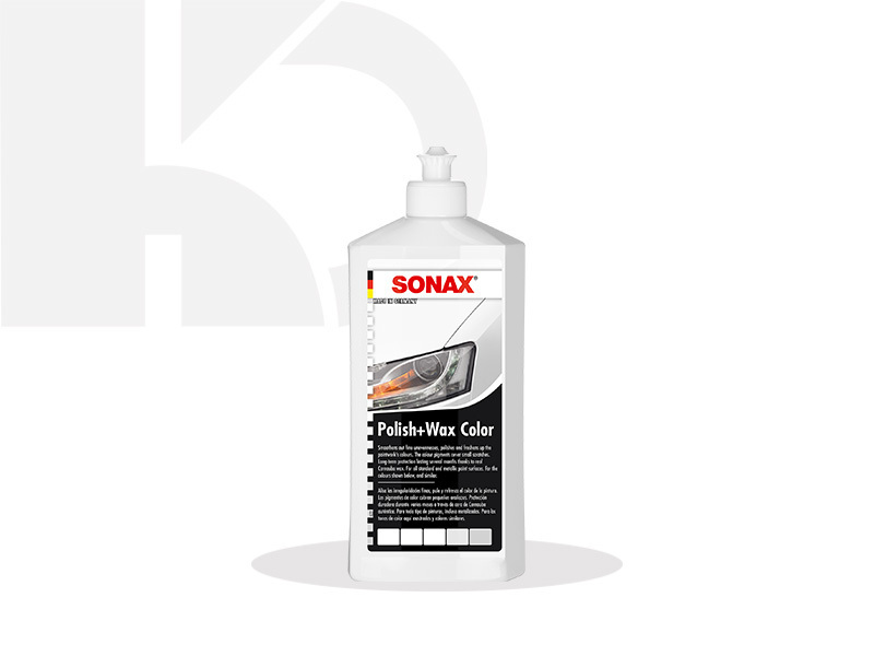  پولیش-واکس سفید سوناکس Sonax Polish+Wax Color White 500ml 296000 